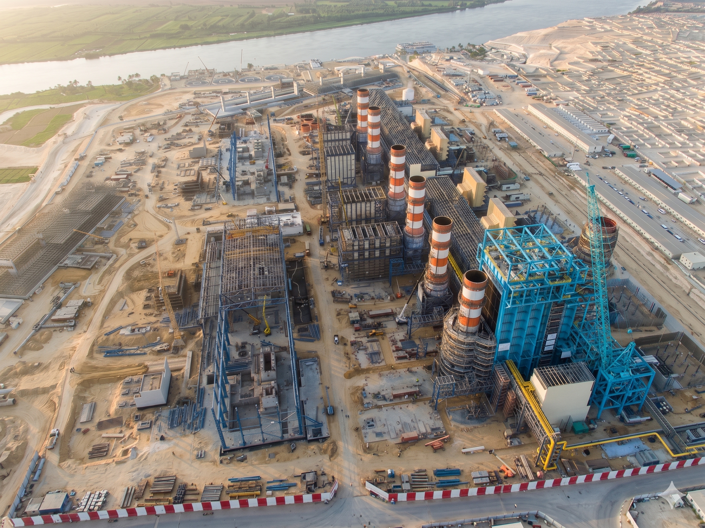 Power plant under construction
